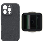 ShiftCam iPhone 16 Pro Case Dark Grey Fabric + LensUltra 1,33x Anamorphic