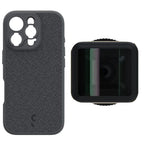 ShiftCam iPhone 16 Pro Case Dark Grey Fabric + LensUltra 1,55x Anamorphic