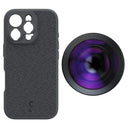 ShiftCam iPhone 16 Pro Case Dark Grey Fabric + LensUltra 200° Fisheye