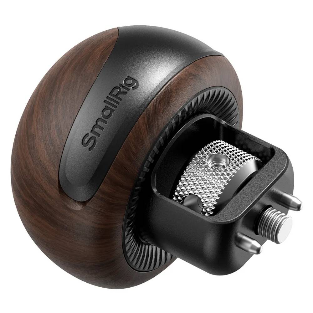 SmallRig 5926 Mini Wooden Side Handle with 1/4''-20 Locating Screw