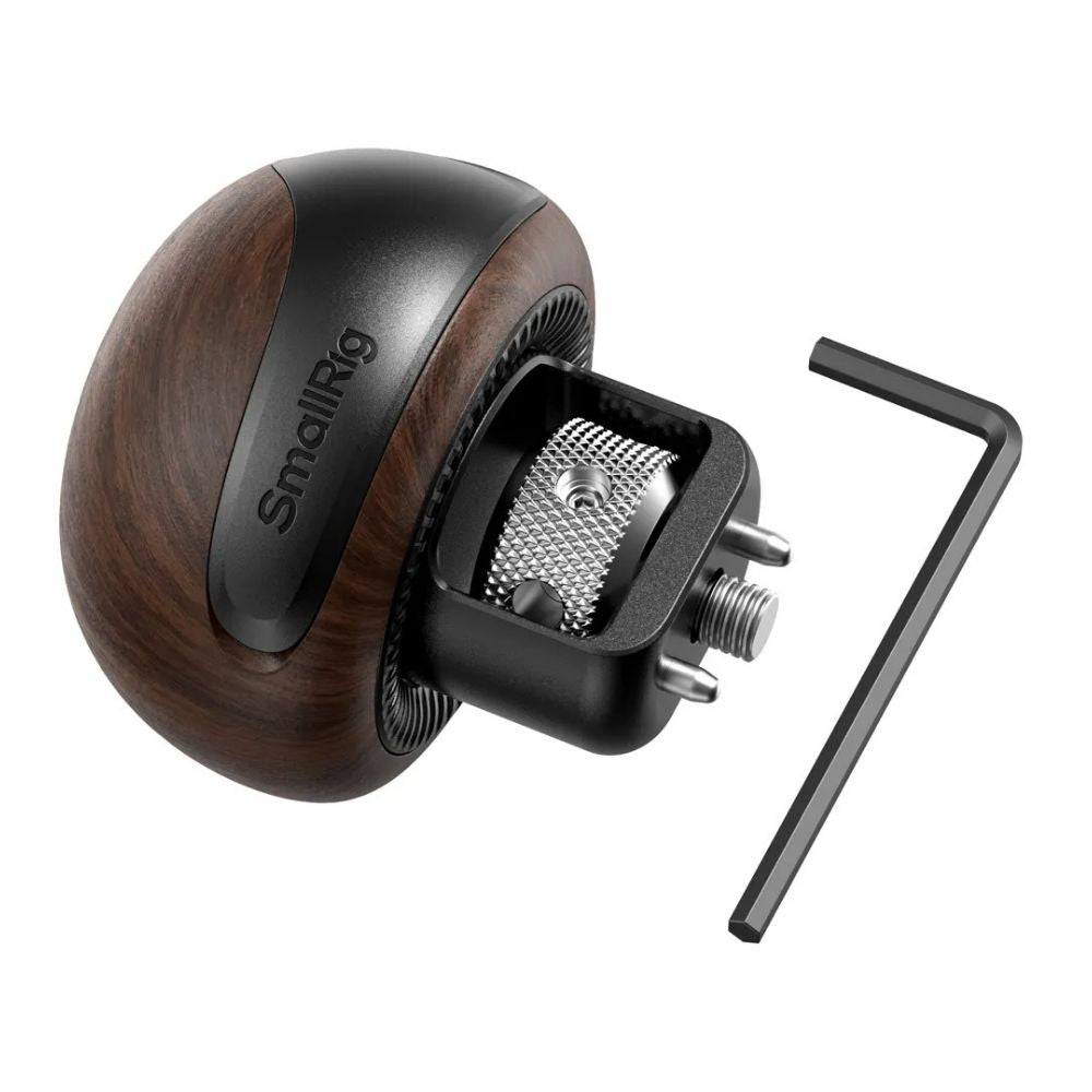 SmallRig 5926 Mini Wooden Side Handle with 1/4''-20 Locating Screw
