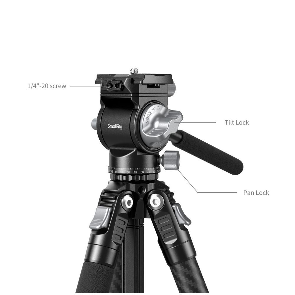 SmallRig 5885 Portable Carbon Fiber Tripod for Action Cameras