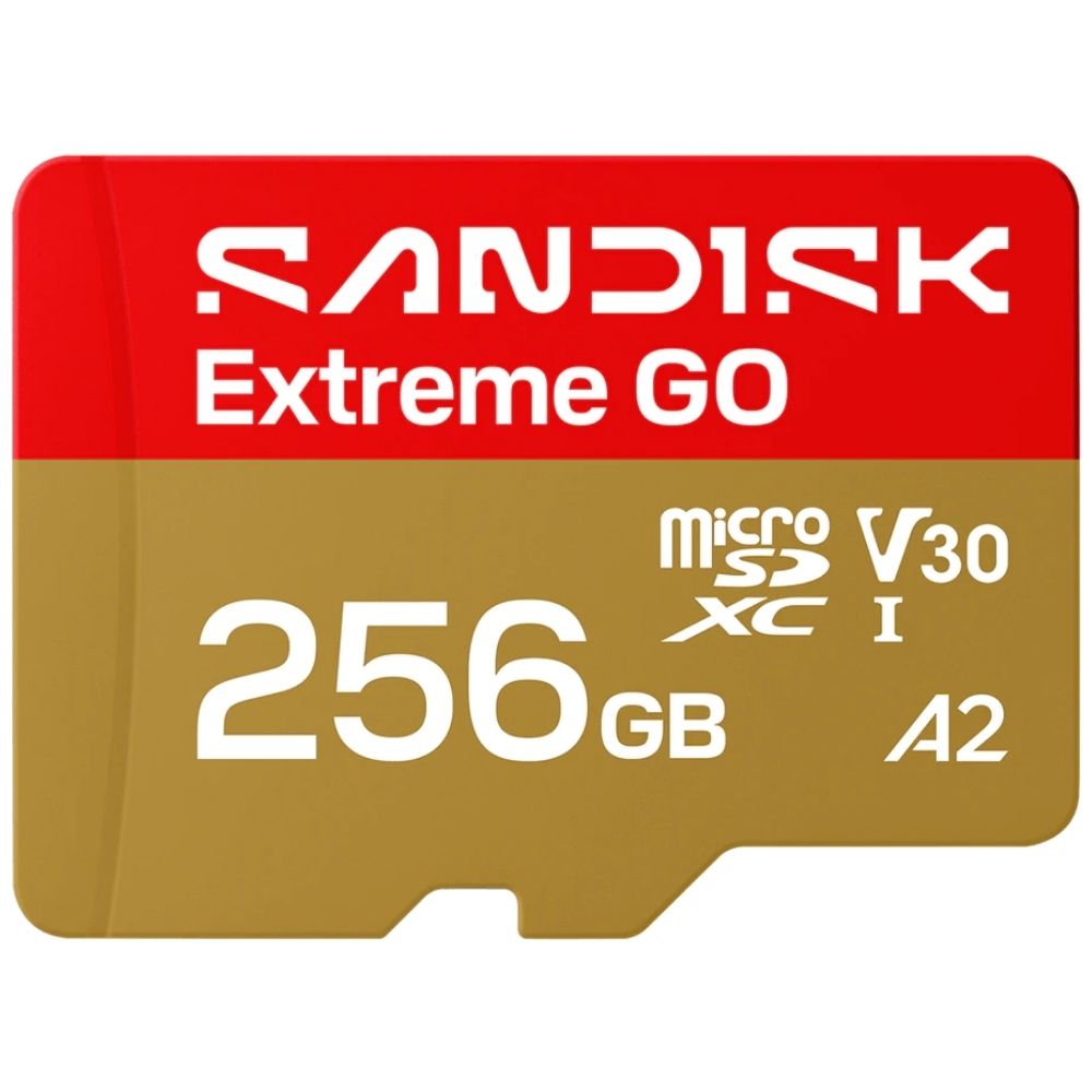 SanDisk MicroSDXC Extreme Go 256GB 240/160MB/s UHS-I- 5K- 4K UHD- U3- V3