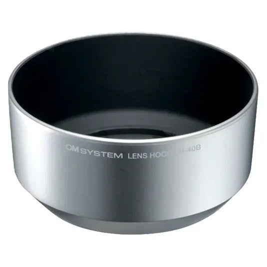 OM SYSTEM LH-40B Lens Hood - Silver